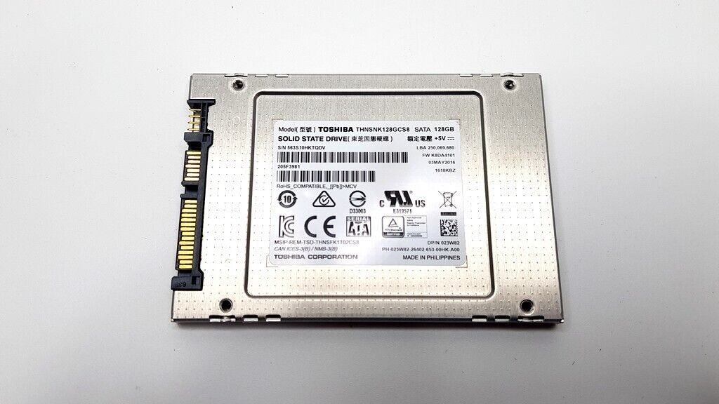 Toshiba - THNSNK128GCS8 - SG5 Series 128GB Triple-Level Cell SATA 6Gb/s NAND Flash 2.5-Inch Solid State Drive Toshiba - THNSNK128GCS8 - SG5 Series 128GB Triple-Level Cell SATA 6Gb/s NAND Flash 2.5-Inch Solid State Drive